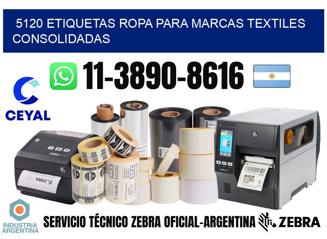 5120 Etiquetas ropa para marcas textiles consolidadas