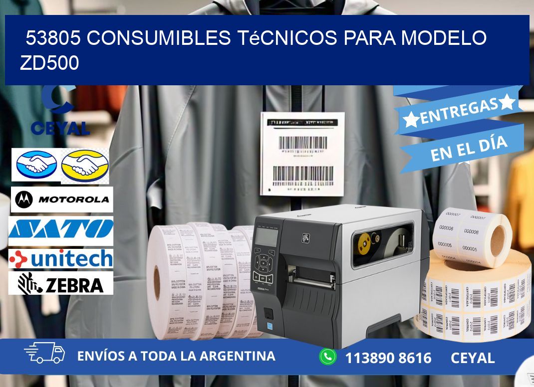 53805 consumibles técnicos para modelo zd500