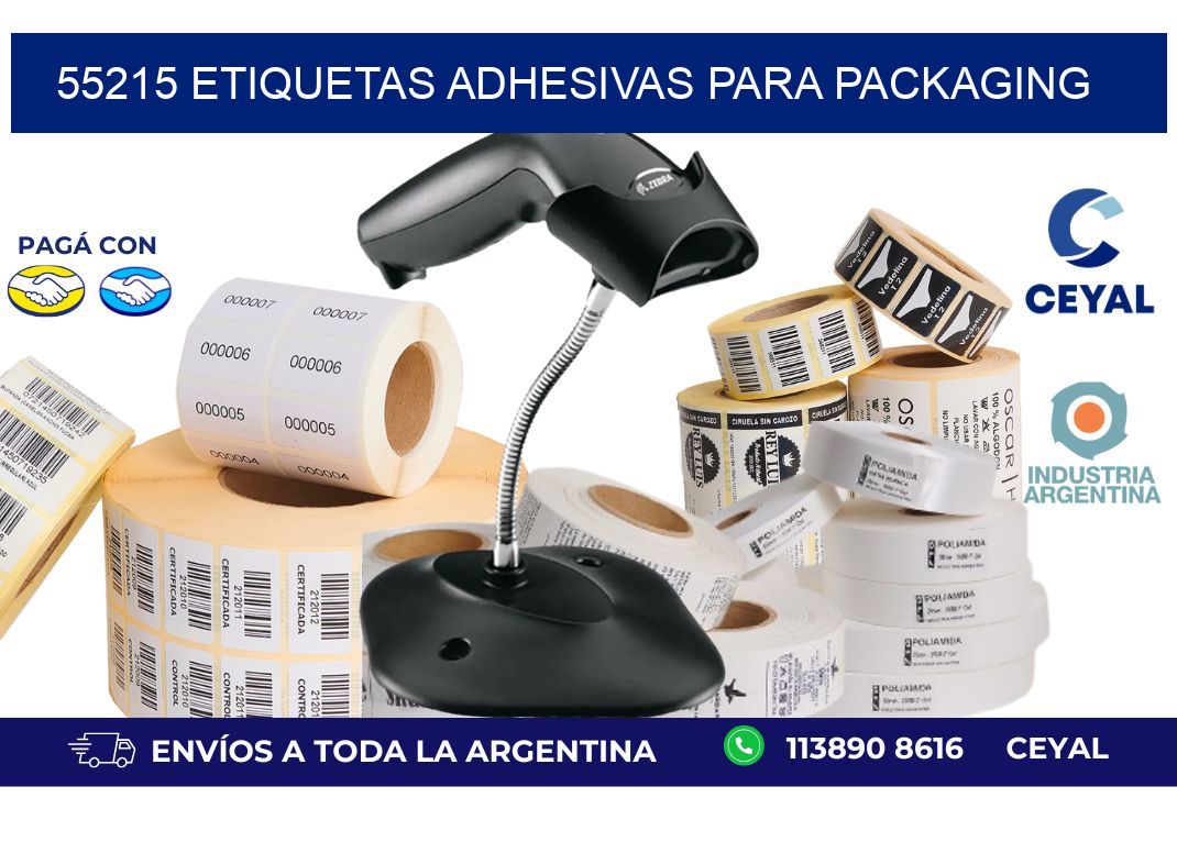55215 etiquetas adhesivas para packaging