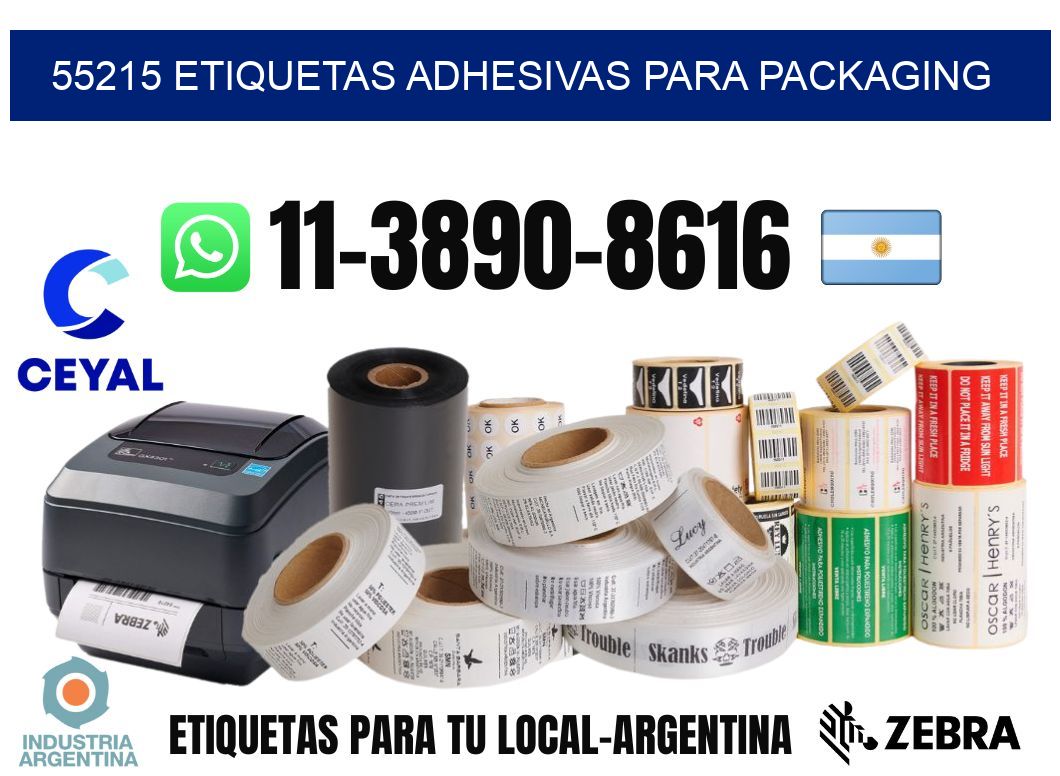 55215 etiquetas adhesivas para packaging
