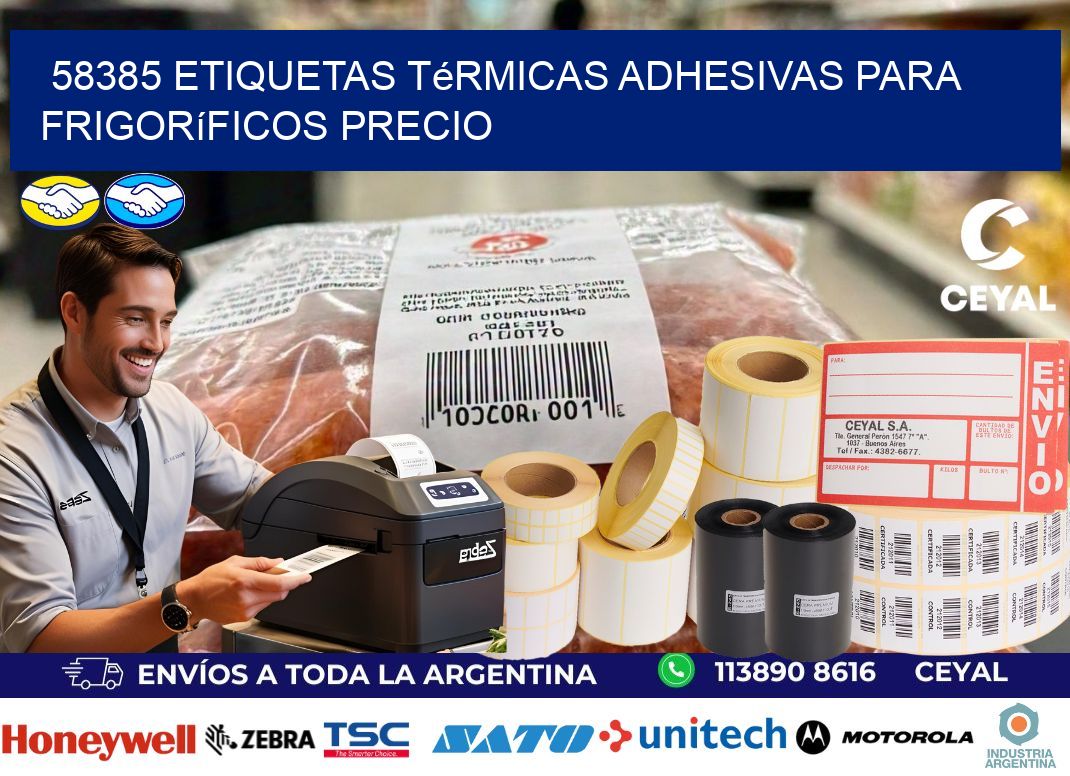 58385 etiquetas térmicas adhesivas para frigoríficos precio