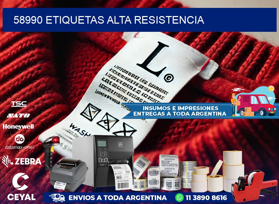 58990 etiquetas alta resistencia