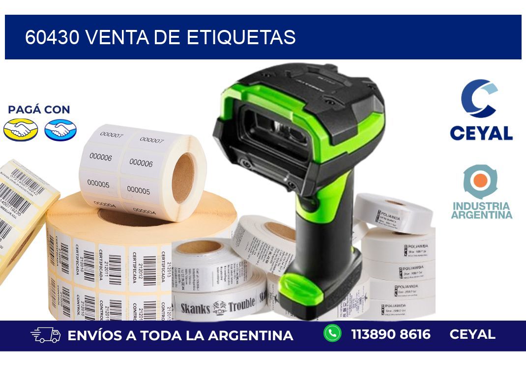 60430 venta de etiquetas