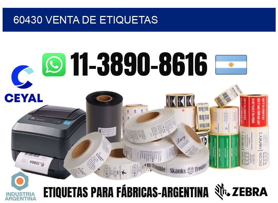60430 venta de etiquetas