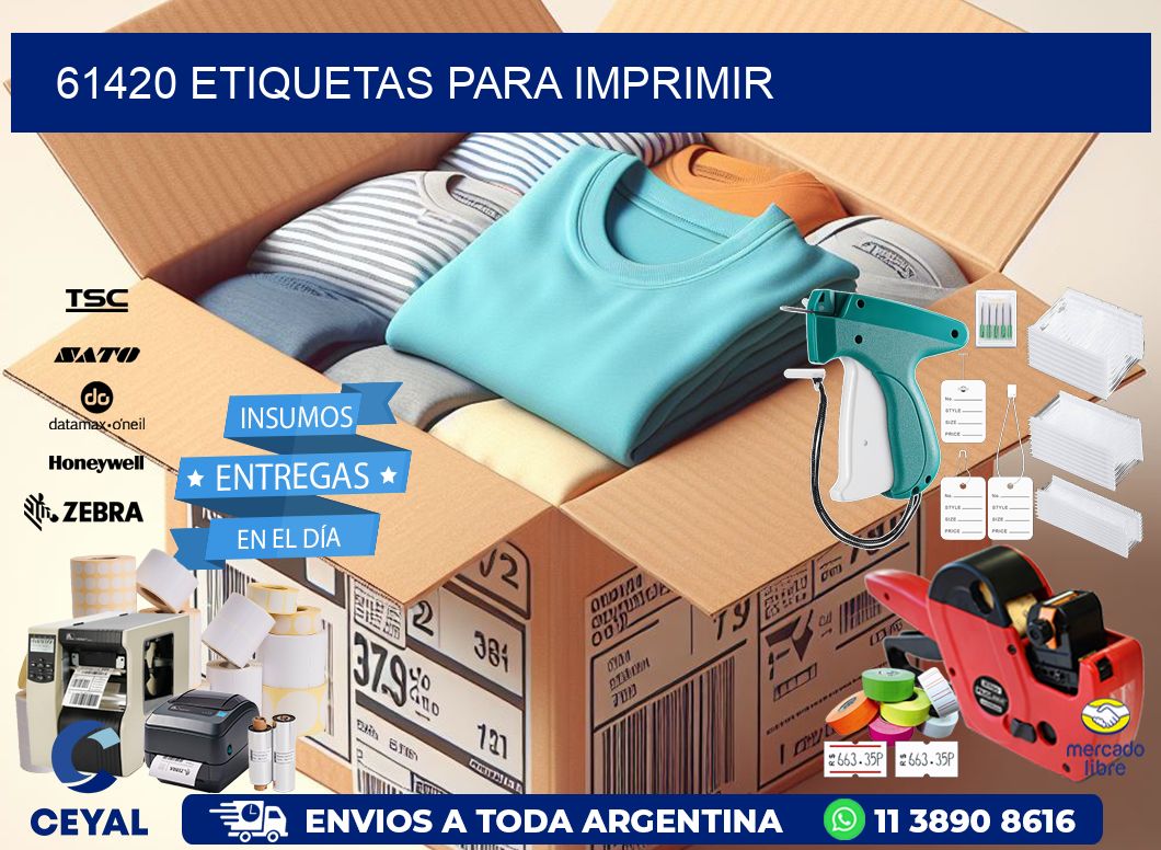 61420 etiquetas para imprimir