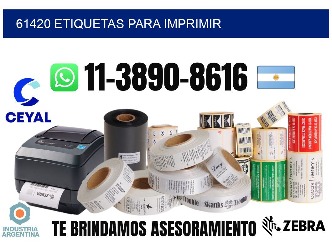 61420 etiquetas para imprimir