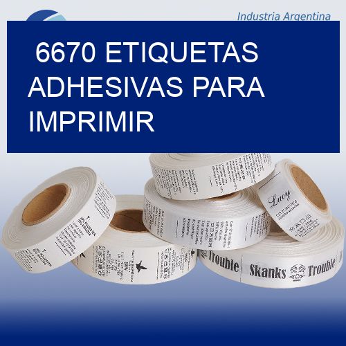 6670 etiquetas adhesivas para imprimir