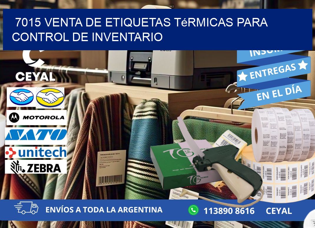 7015 venta de etiquetas térmicas para control de inventario