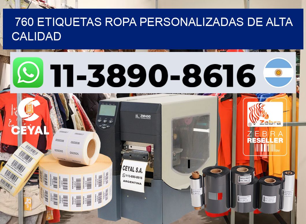760 Etiquetas ropa personalizadas de alta calidad