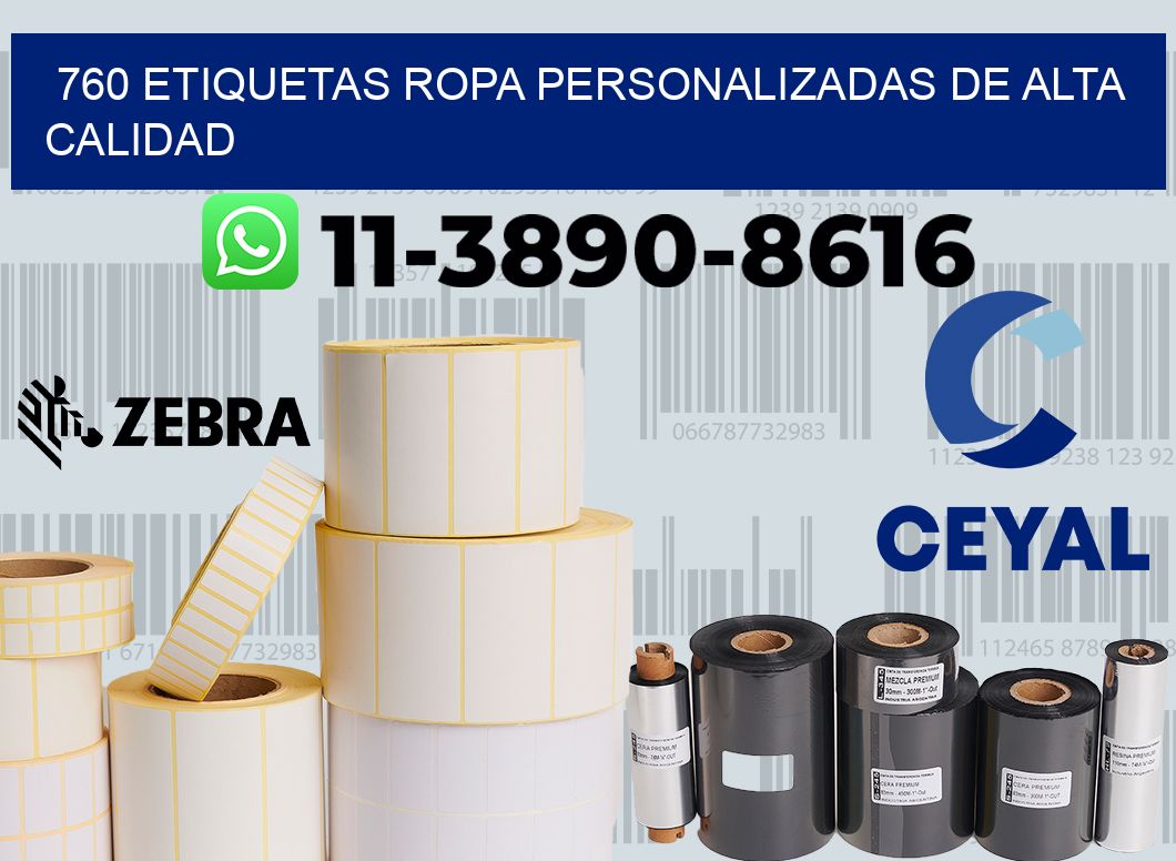 760 Etiquetas ropa personalizadas de alta calidad