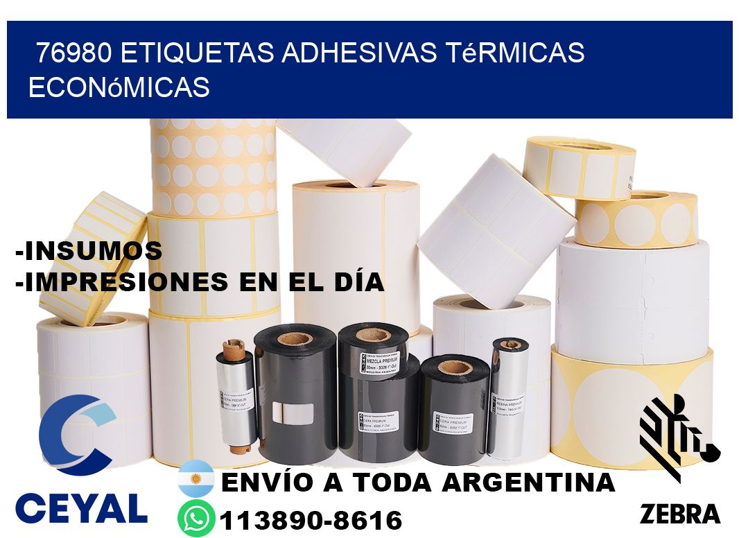 76980 etiquetas adhesivas térmicas económicas