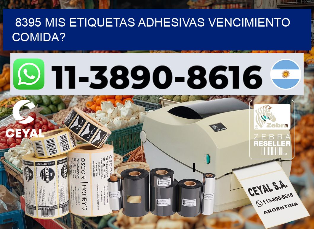 8395 mis etiquetas adhesivas vencimiento comida?