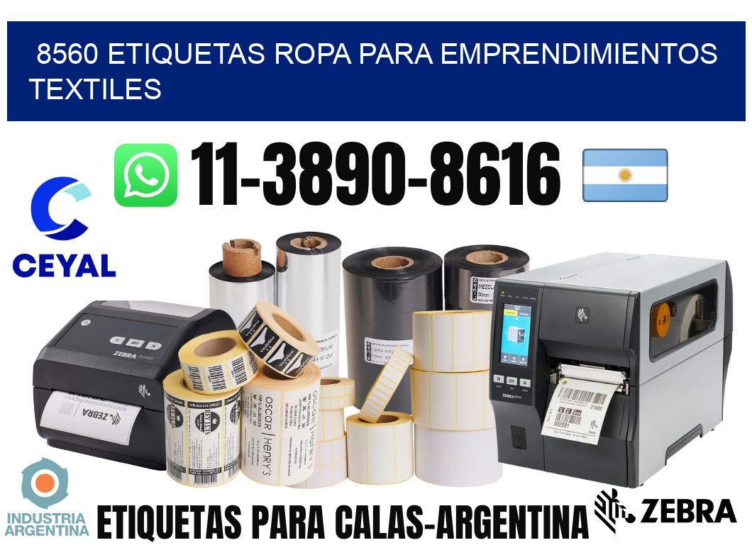 8560 Etiquetas ropa para emprendimientos textiles