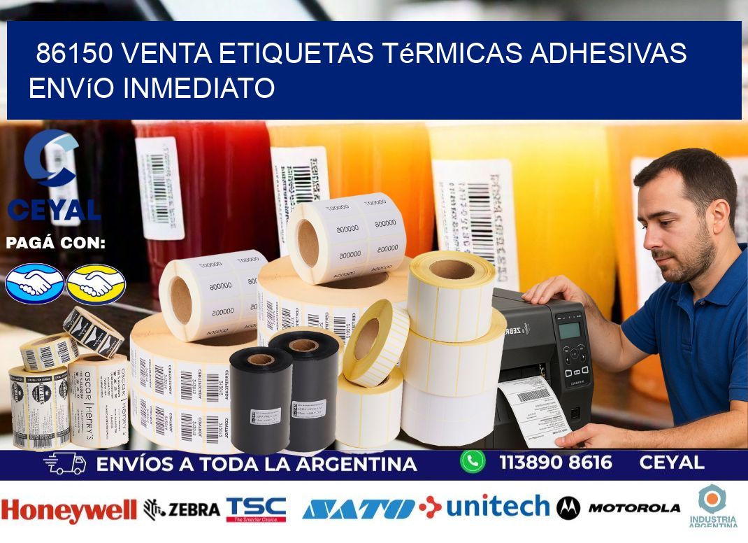 86150 venta etiquetas térmicas adhesivas envío inmediato