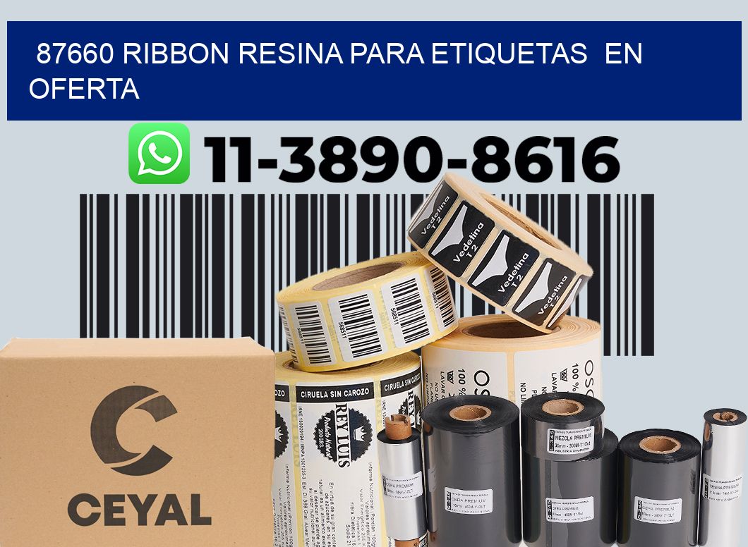 87660 ribbon resina para etiquetas  en oferta