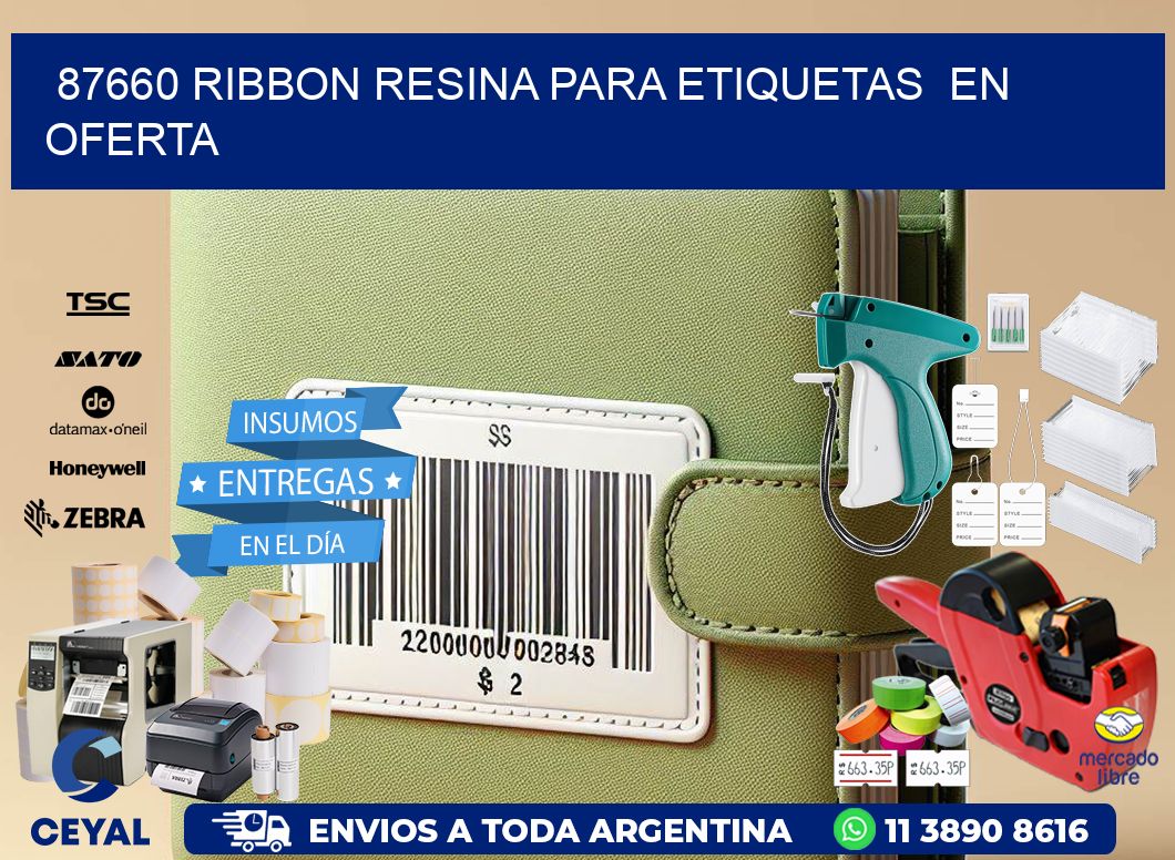 87660 ribbon resina para etiquetas  en oferta