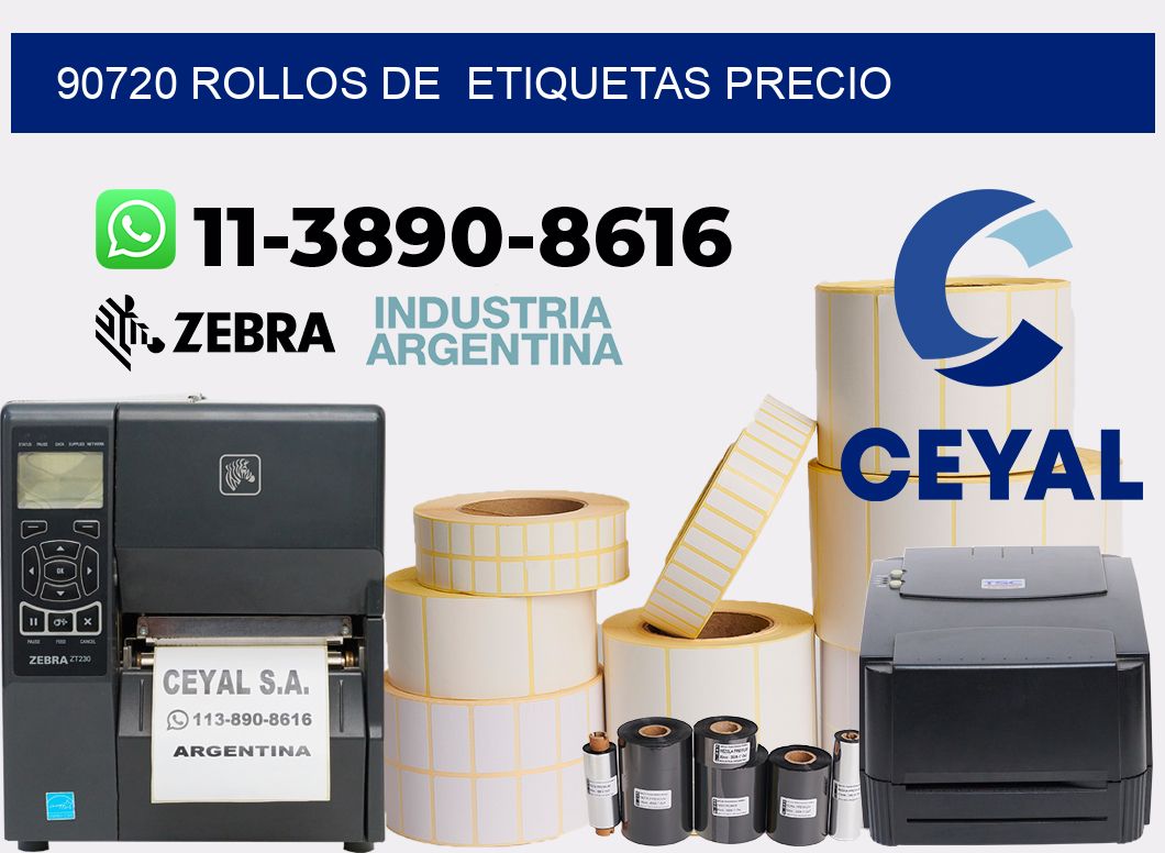 90720 rollos de  etiquetas precio