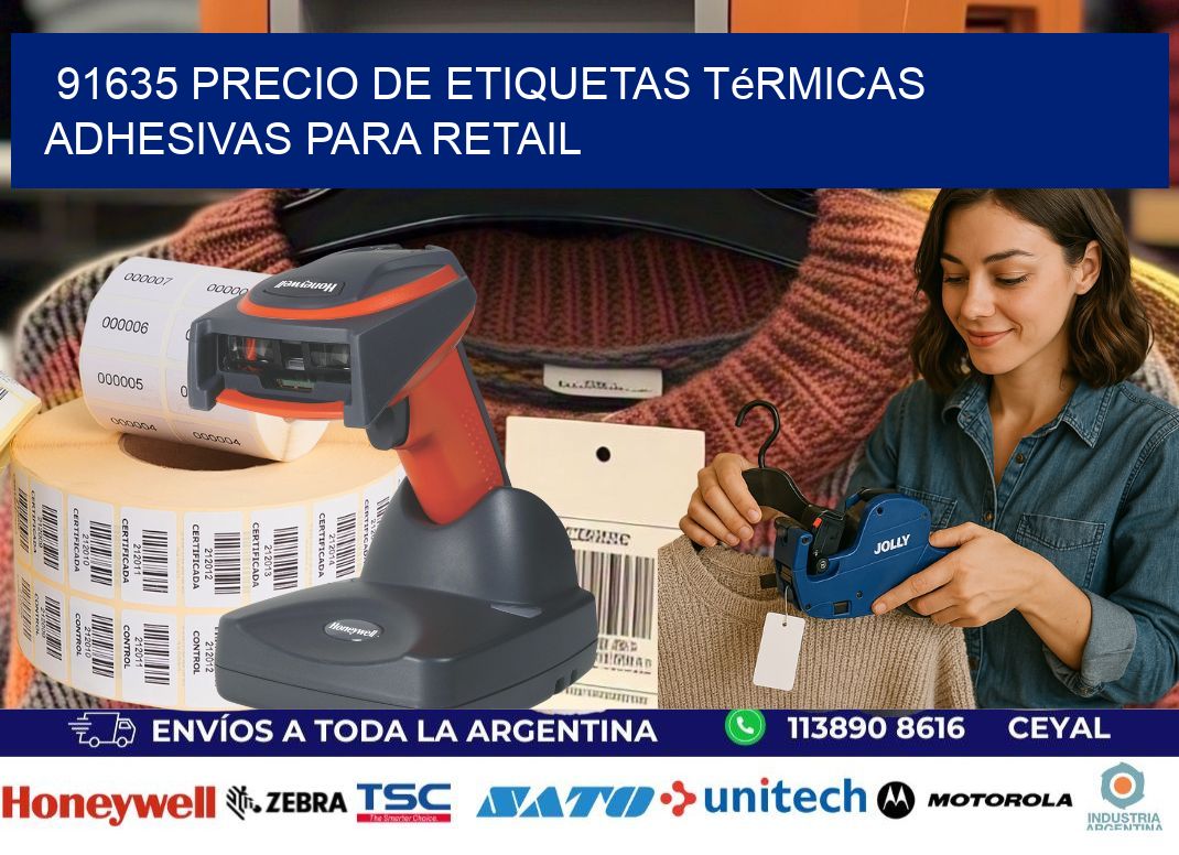 91635 precio de etiquetas térmicas adhesivas para retail