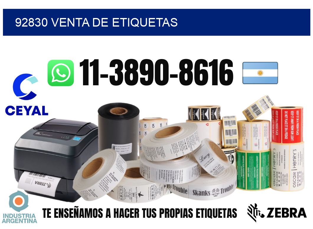 92830 venta de etiquetas