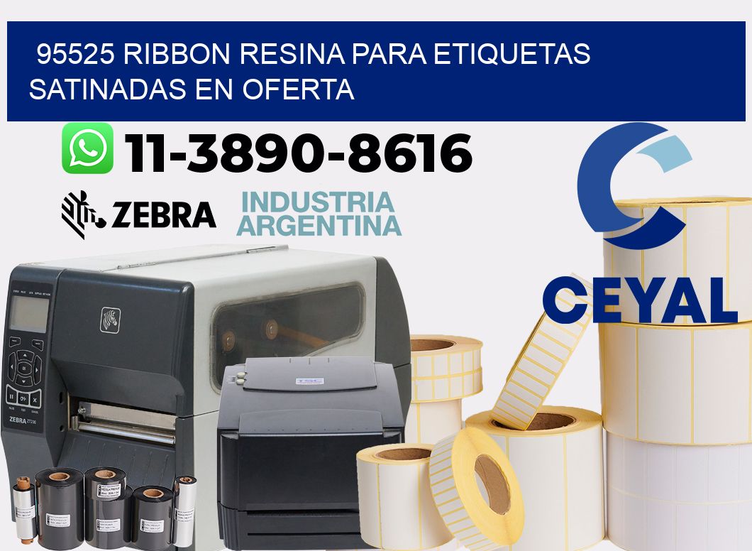 95525 ribbon resina para etiquetas satinadas en oferta