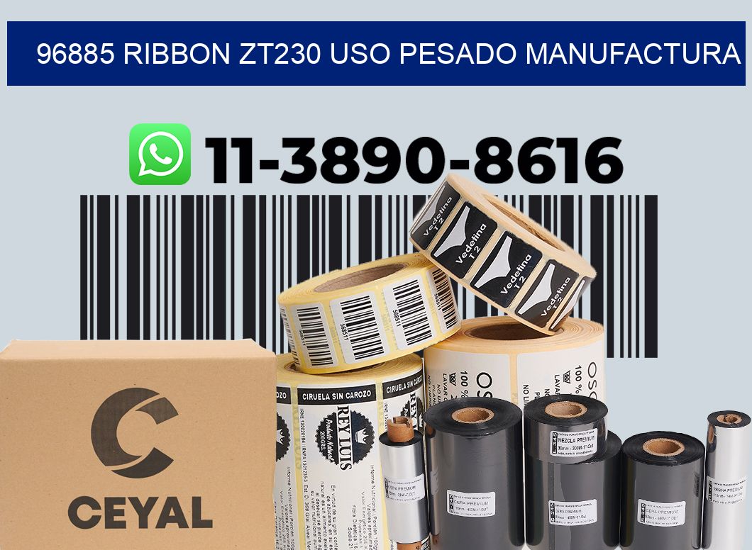 96885 ribbon zt230 uso pesado manufactura