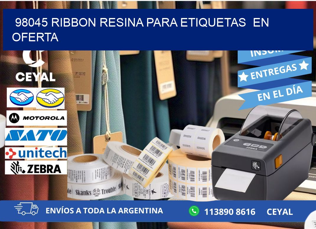 98045 ribbon resina para etiquetas en oferta