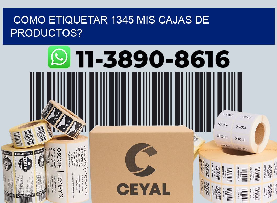 como etiquetar 1345 mis cajas de productos?