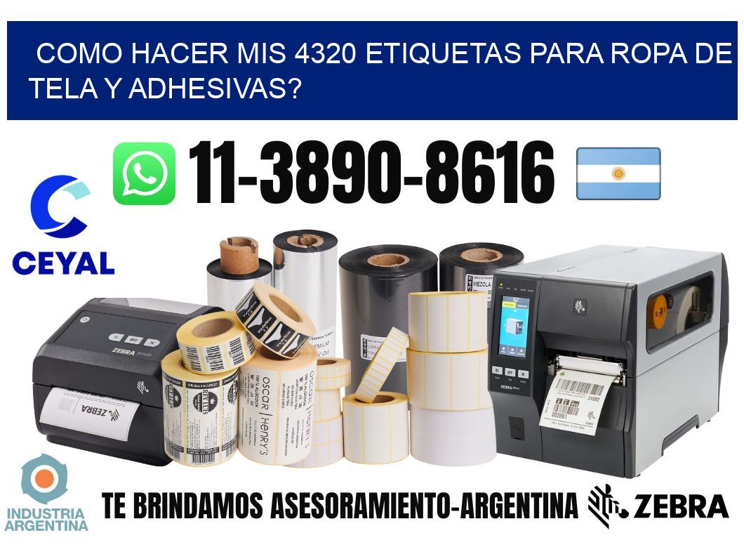 como hacer mis 4320 etiquetas para ropa de tela y adhesivas?