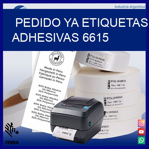 pedido ya etiquetas adhesivas 6615