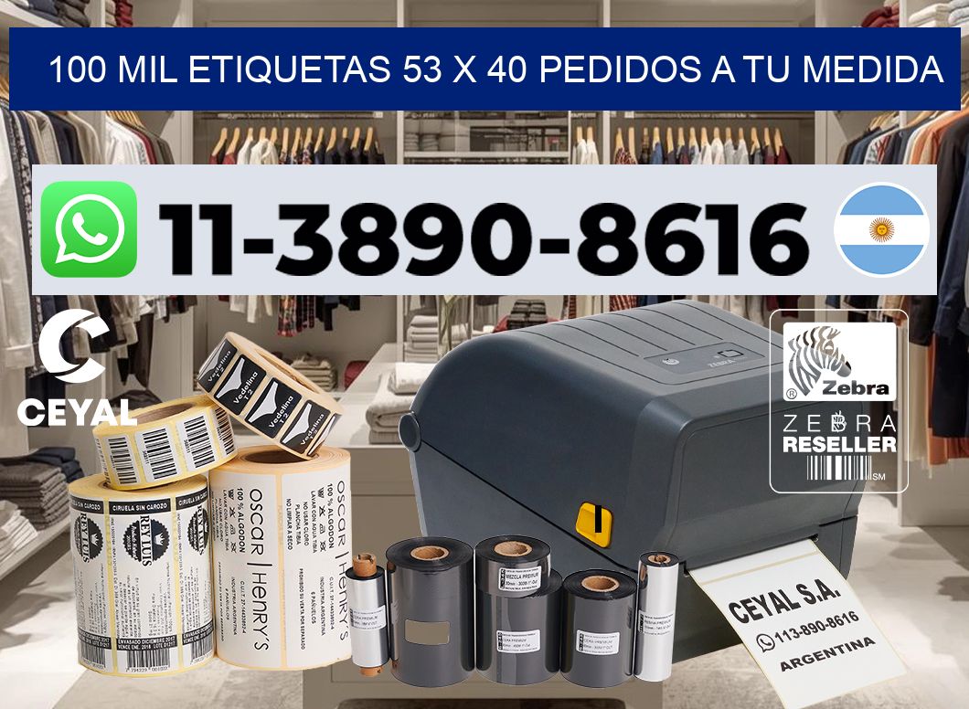 100 mil etiquetas 53 x 40 Pedidos a tu medida