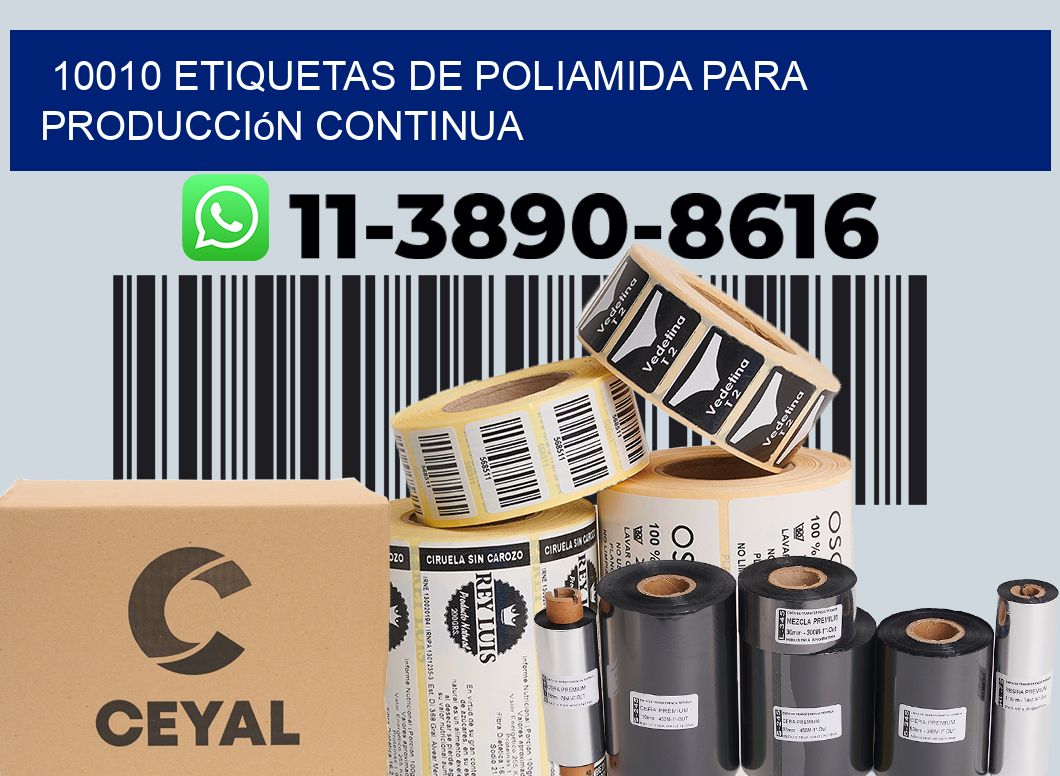 10010 Etiquetas de poliamida para producción continua