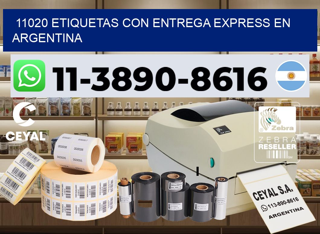11020 Etiquetas con entrega express en Argentina