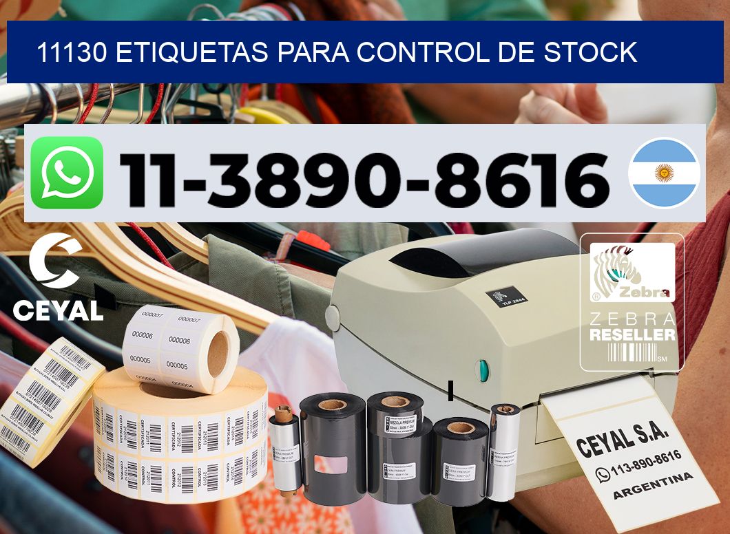 11130 Etiquetas para control de stock