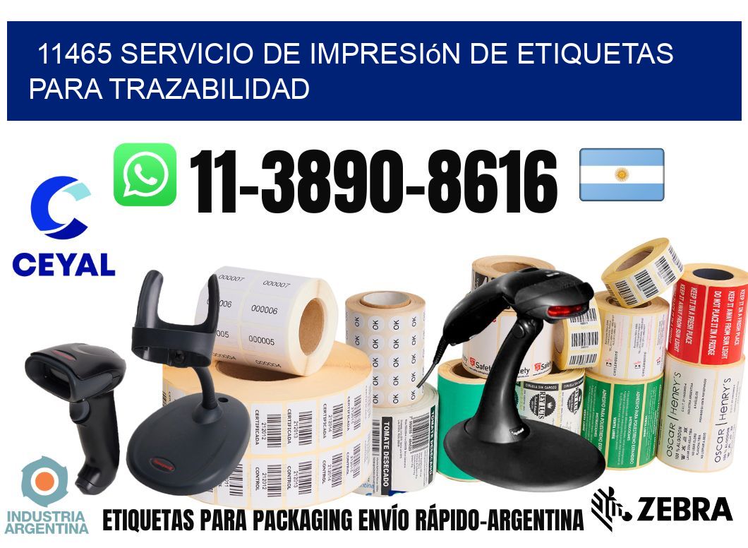 11465 Servicio de impresión de etiquetas para trazabilidad