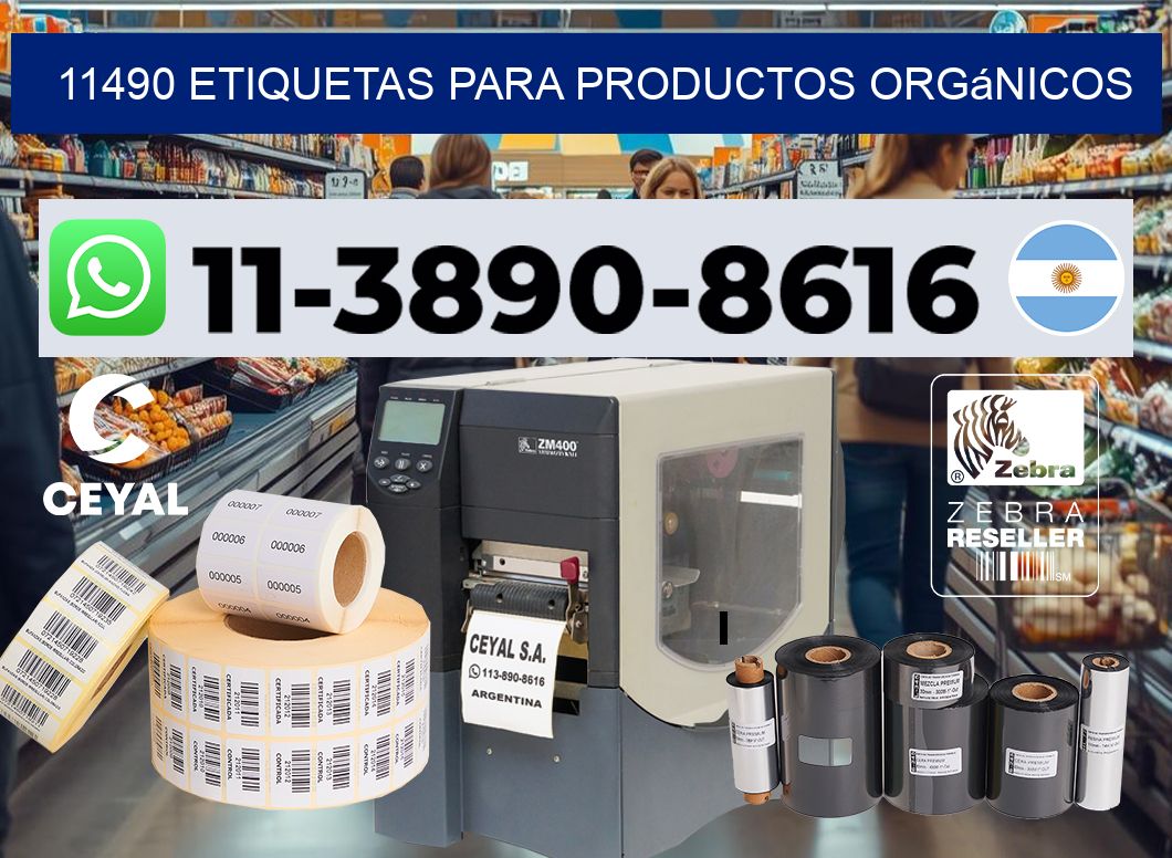 11490 Etiquetas para productos orgánicos