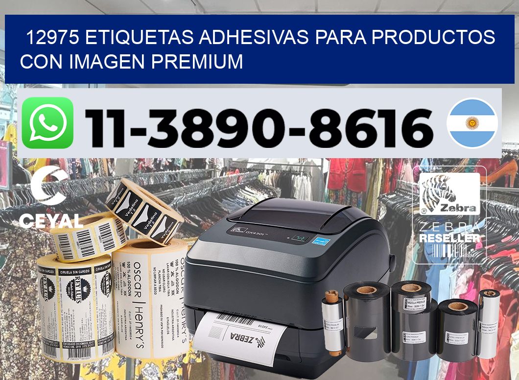 12975 Etiquetas adhesivas para productos con imagen premium