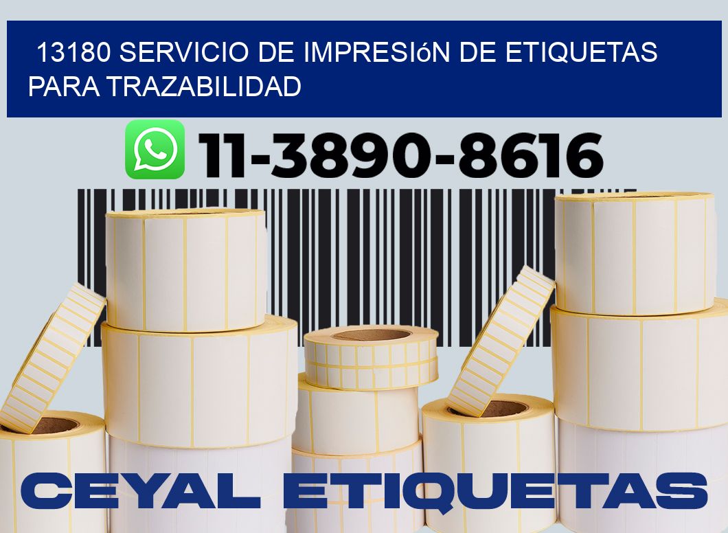 13180 Servicio de impresión de etiquetas para trazabilidad