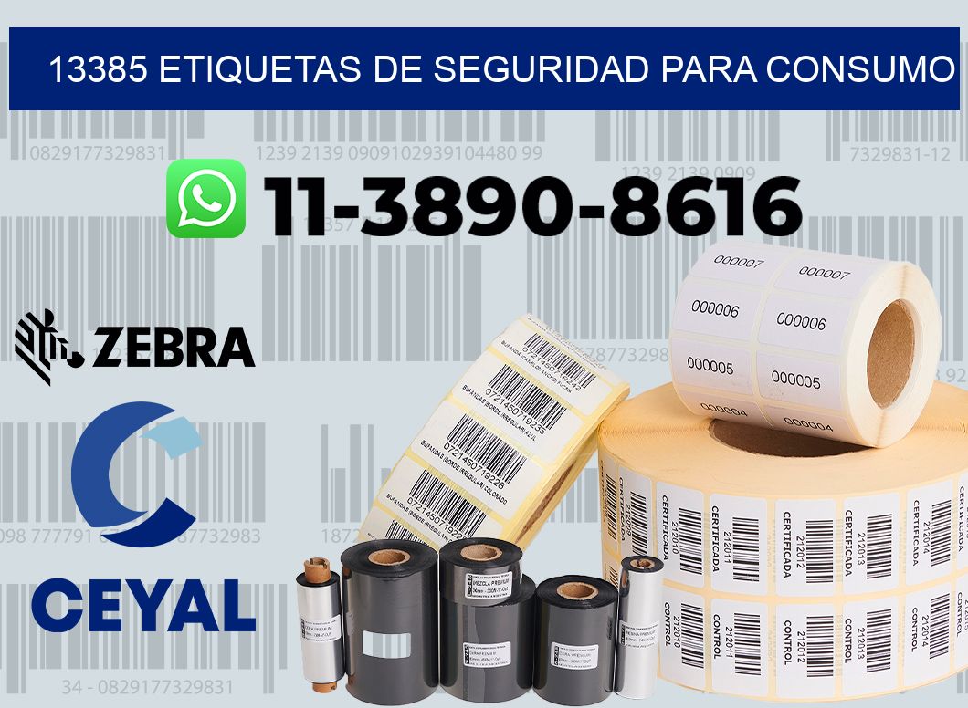 13385 Etiquetas de seguridad para consumo