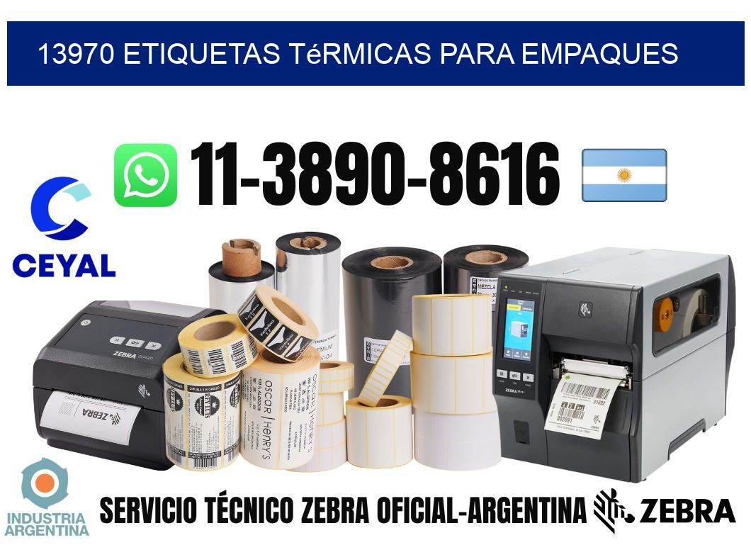 13970 Etiquetas térmicas para empaques