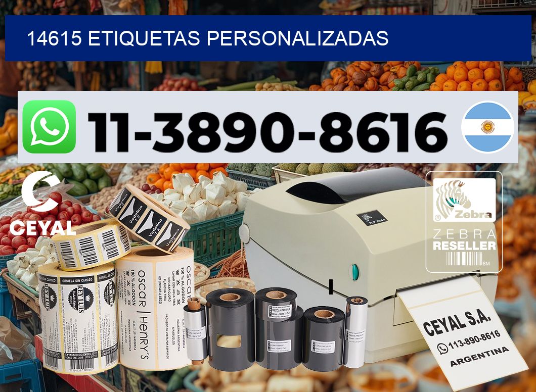 14615 etiquetas personalizadas
