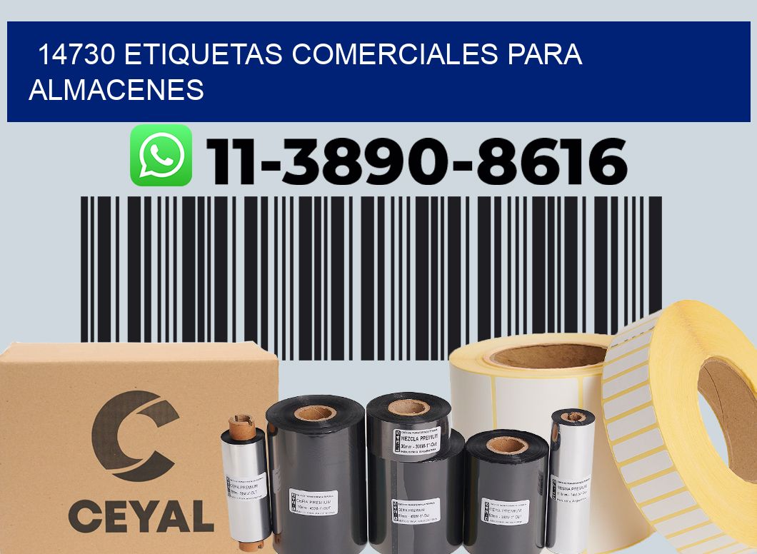 14730 Etiquetas comerciales para almacenes