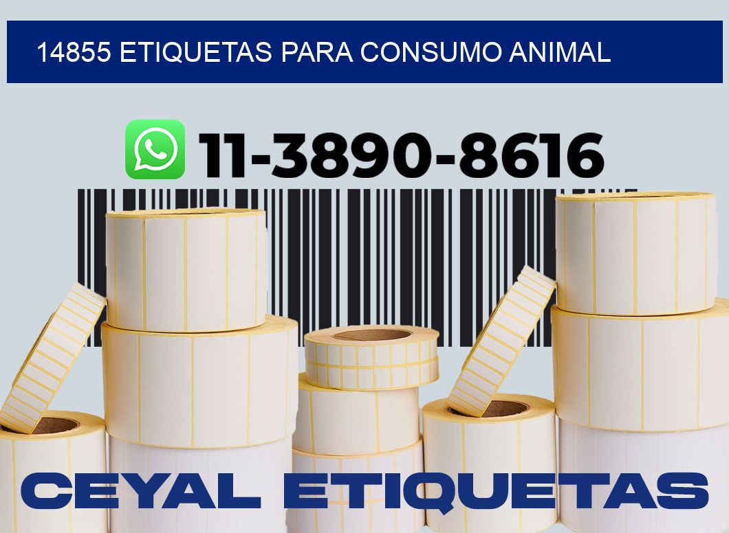 14855 Etiquetas para consumo animal