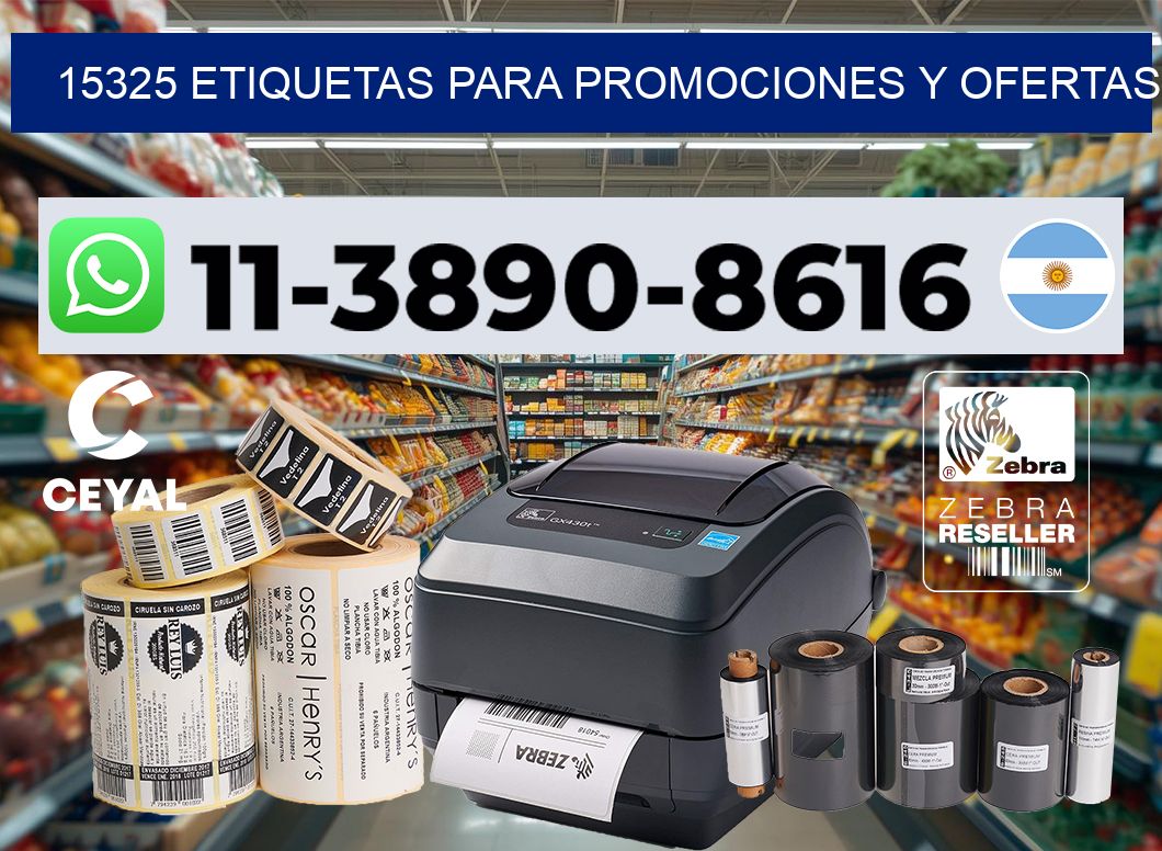 15325 Etiquetas para promociones y ofertas