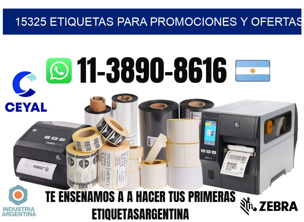 15325 Etiquetas para promociones y ofertas