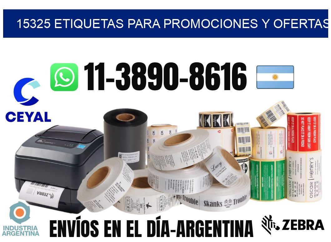 15325 Etiquetas para promociones y ofertas