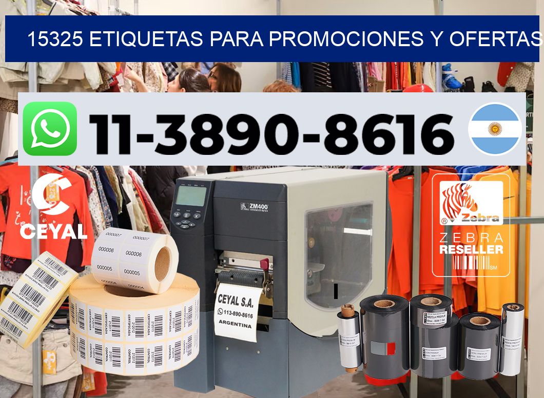 15325 Etiquetas para promociones y ofertas