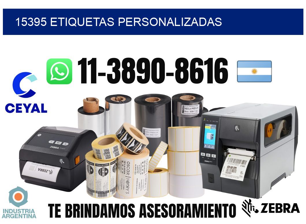 15395 etiquetas personalizadas