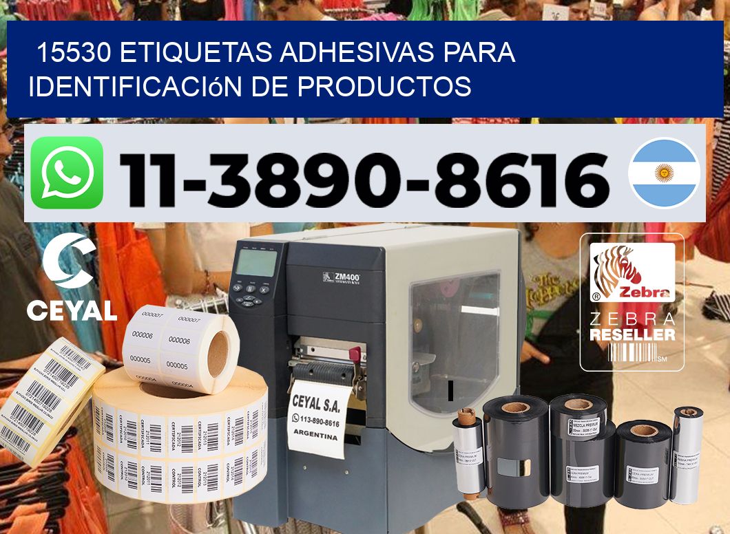 15530 Etiquetas adhesivas para identificación de productos