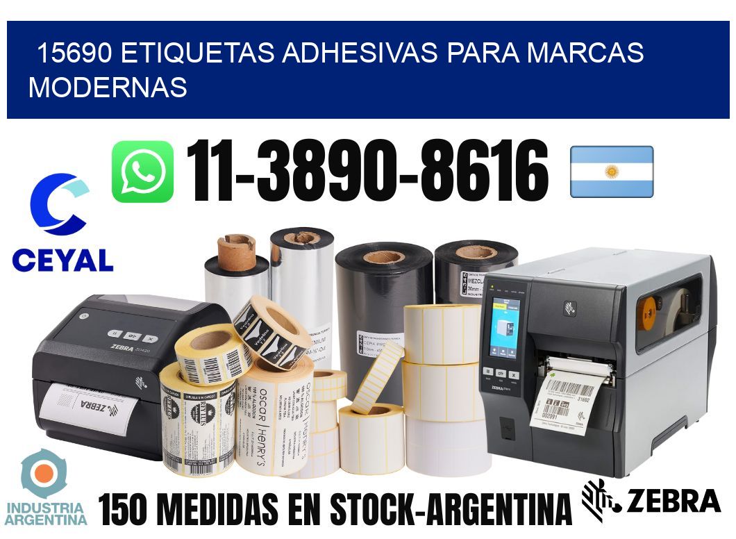15690 Etiquetas adhesivas para marcas modernas