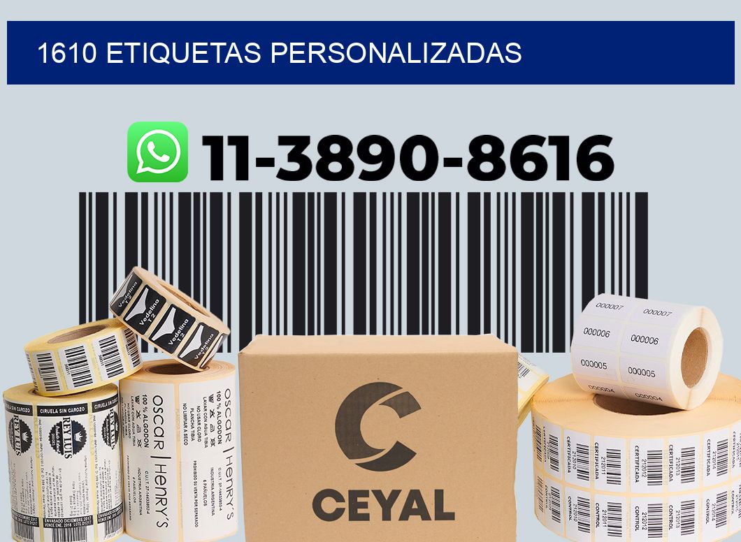 1610 etiquetas personalizadas